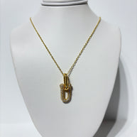 Pavé Paperclip Necklace