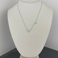 Sterling silver butterfly necklace