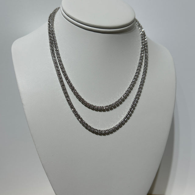 Sterling Silver Ice Necklace