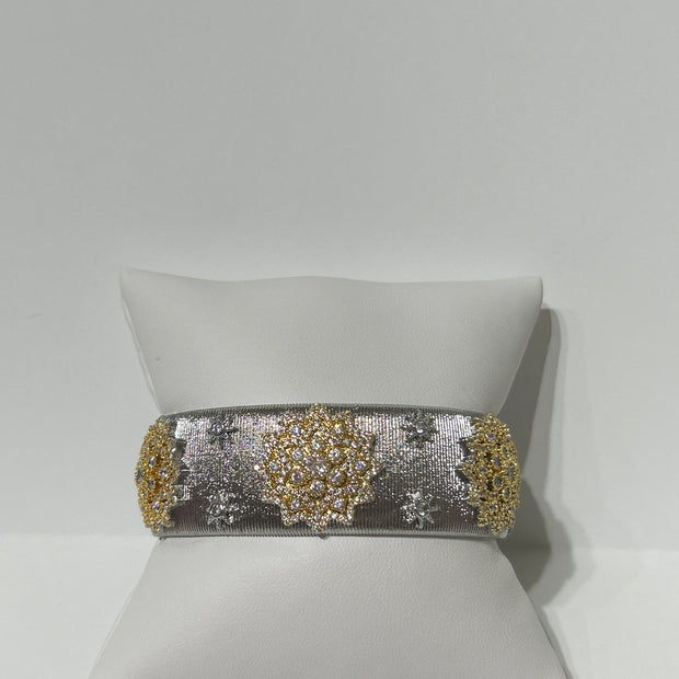 Flower Cuff Bracelet