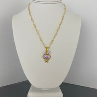 Labubu charm necklace