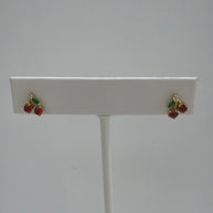 Sterling Silver Cherry Earring