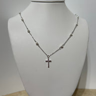 Sterling Silver freshwater pearl necklace.