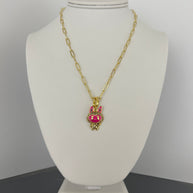 Labubu charm necklace