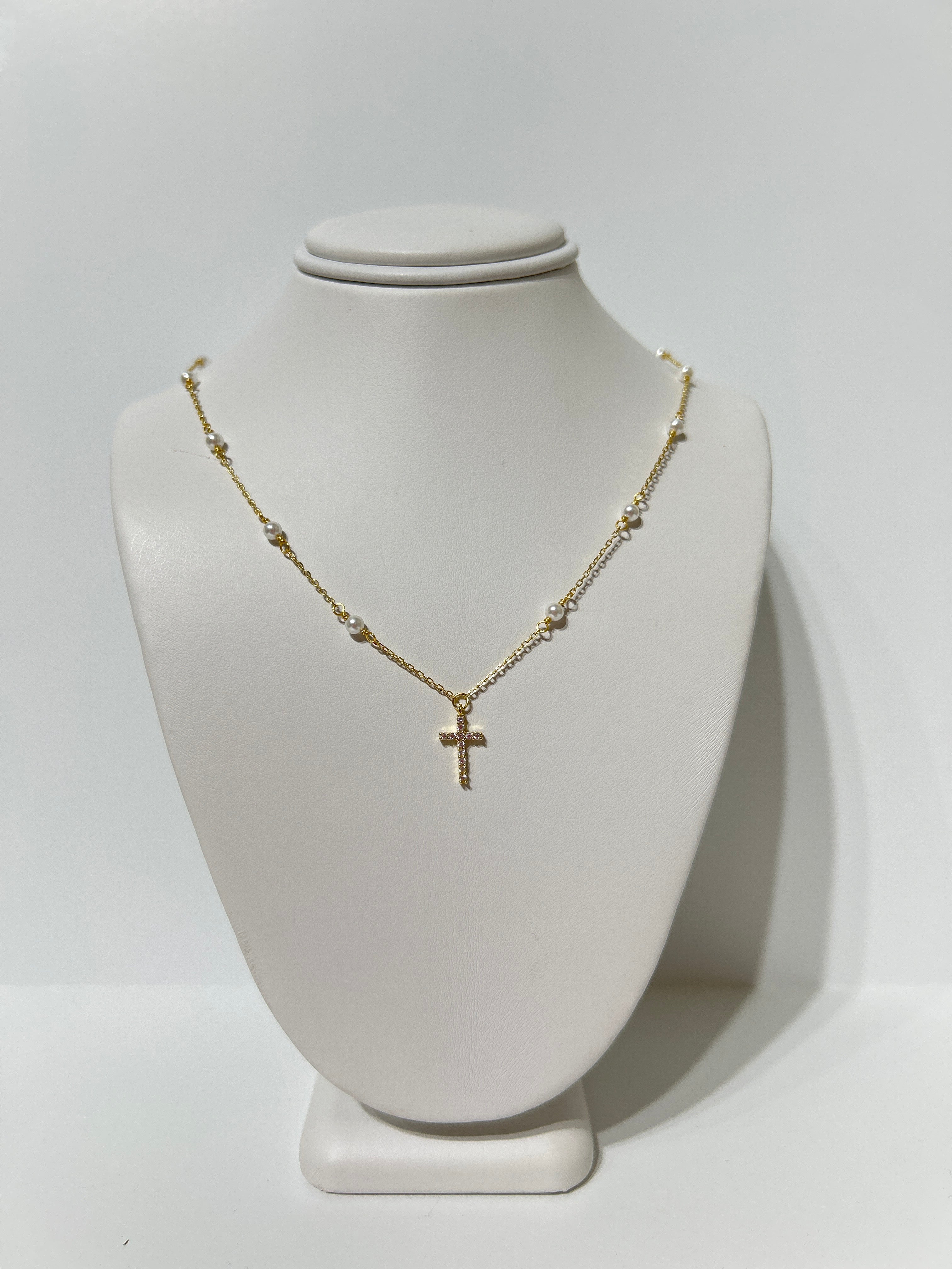 Sterling Silver freshwater pearl necklace.