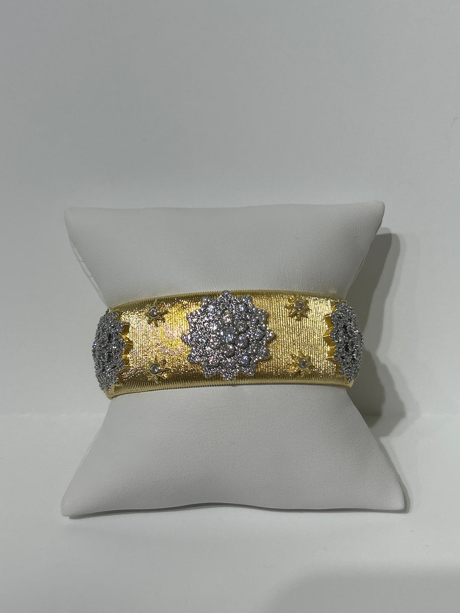 Flower Cuff Bracelet