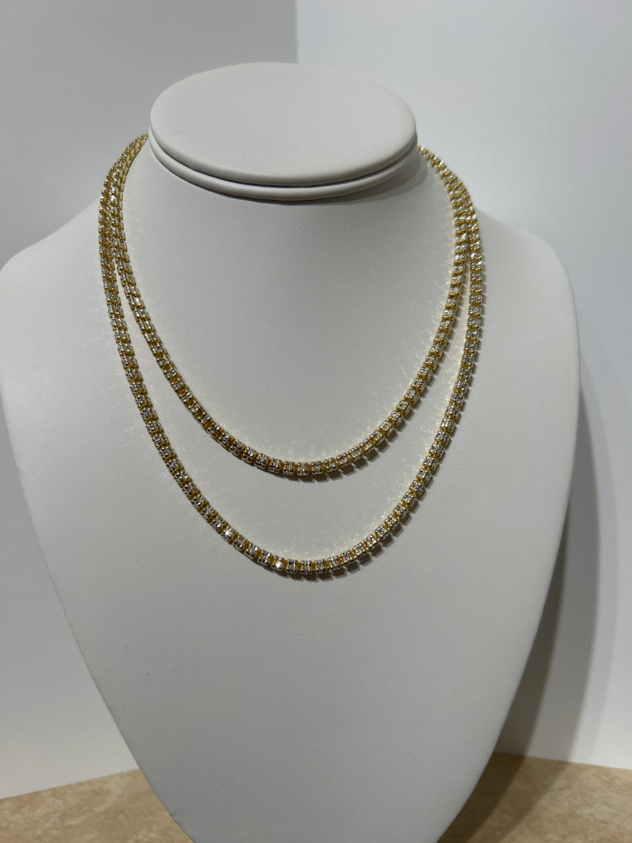 Sterling Silver Ice Necklace