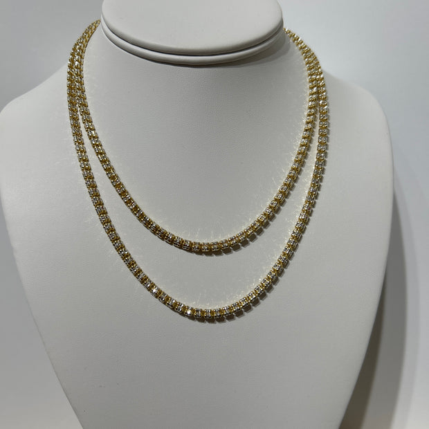 Sterling Silver Ice Necklace