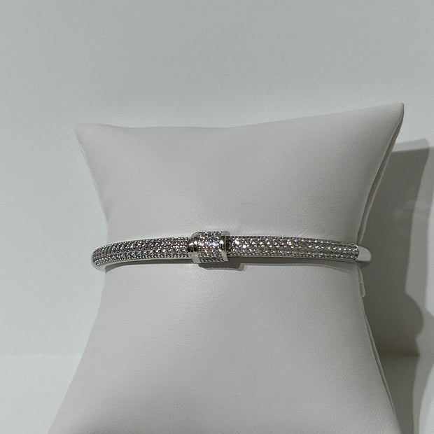 Cubic Zirconia micro pave bracelet