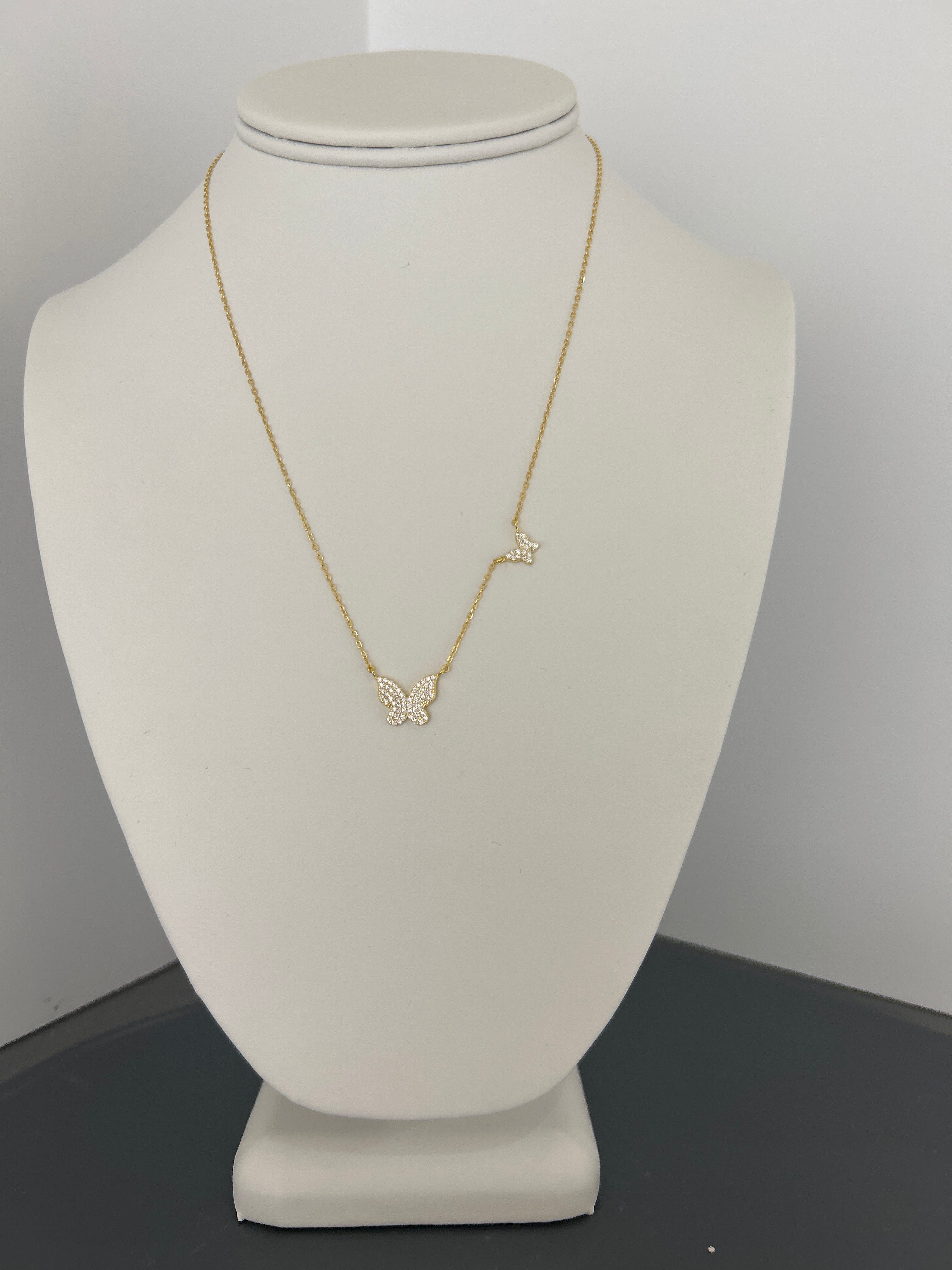 Sterling silver butterfly necklace