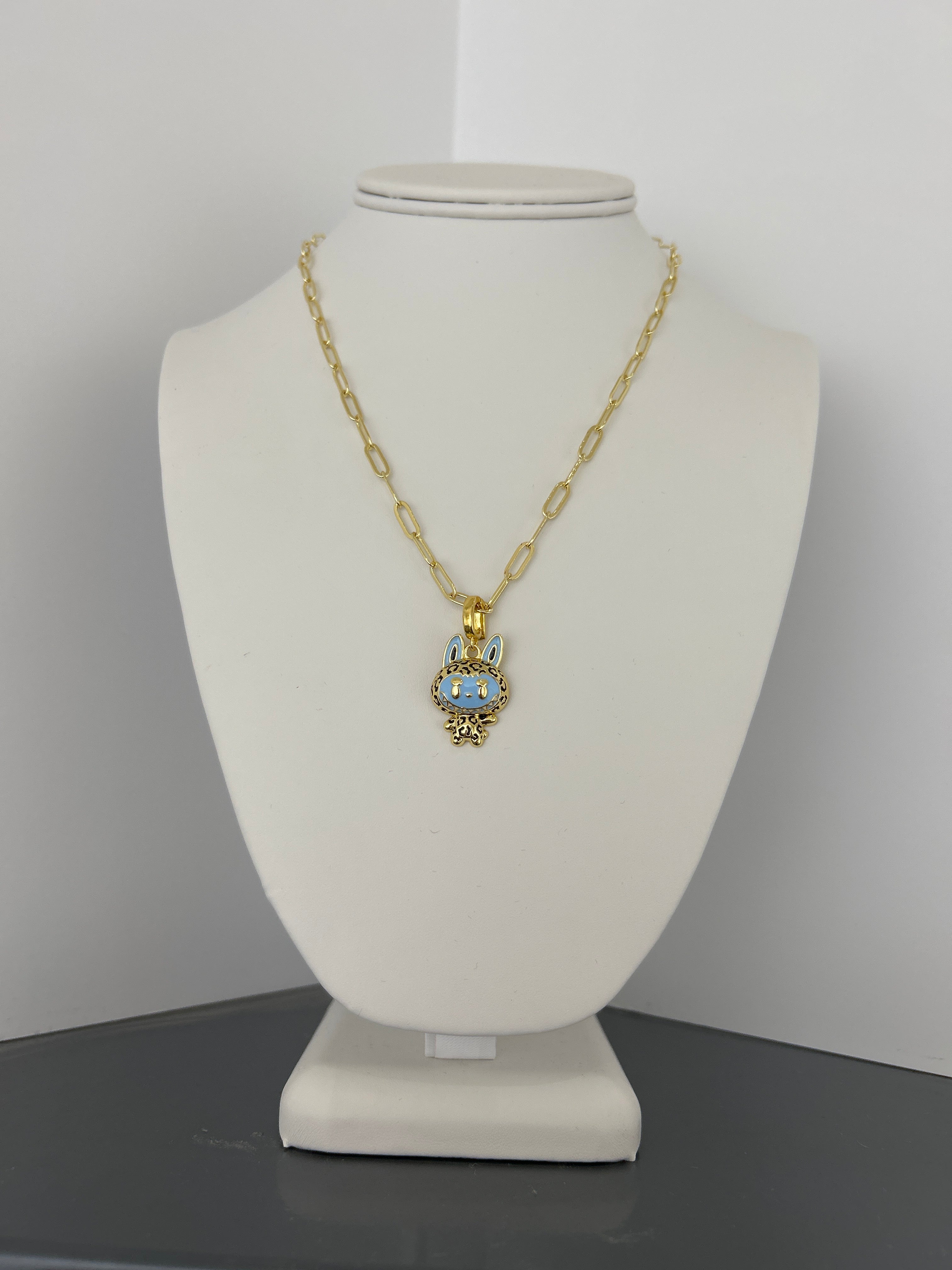 Labubu charm necklace