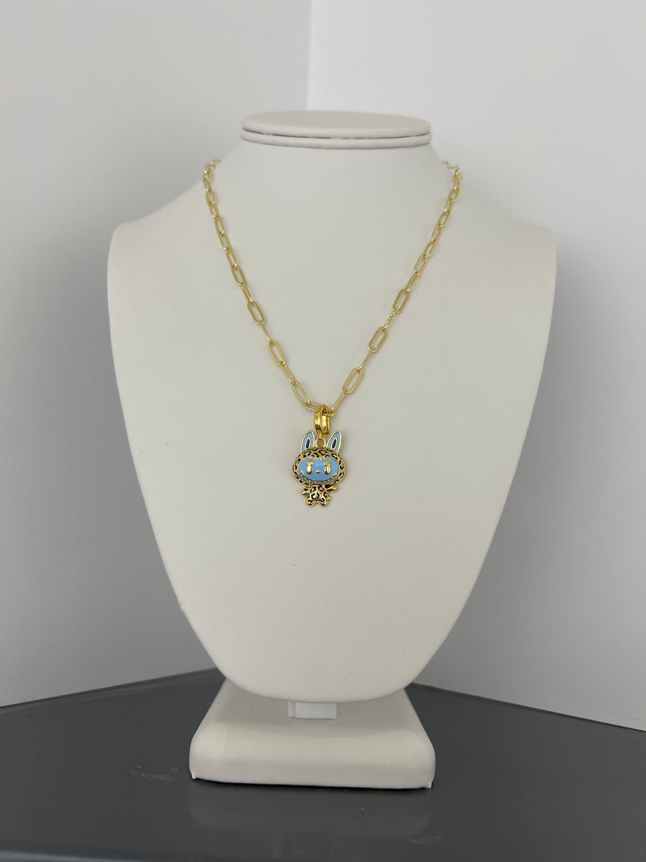 Labubu charm necklace