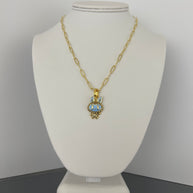 Labubu charm necklace