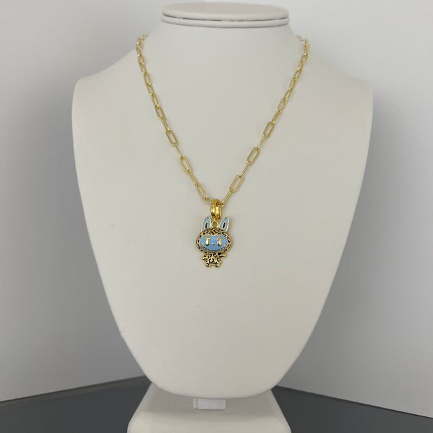 Labubu charm necklace