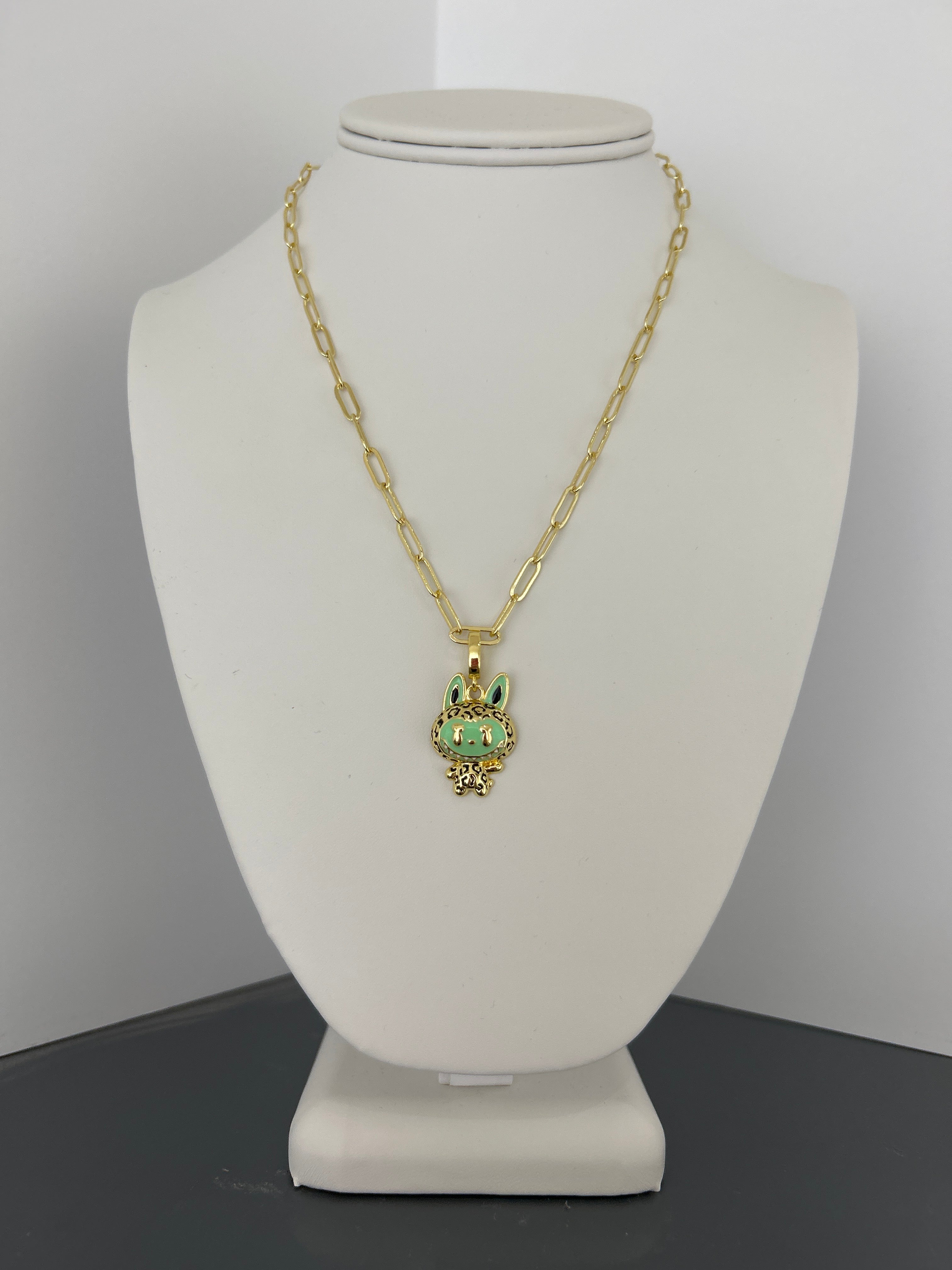 Labubu charm necklace