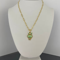 Labubu charm necklace