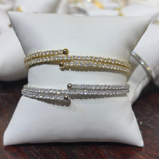 Double Wrap Tennis Bracelet