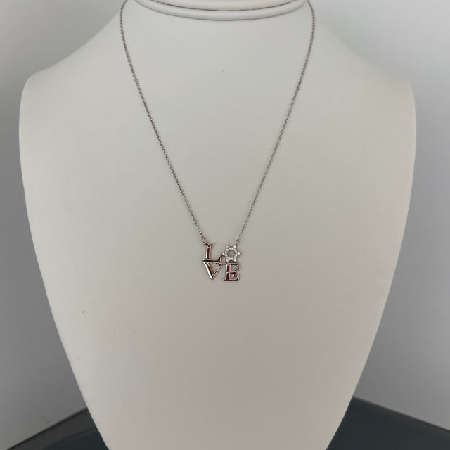 Sterling silver love necklace
