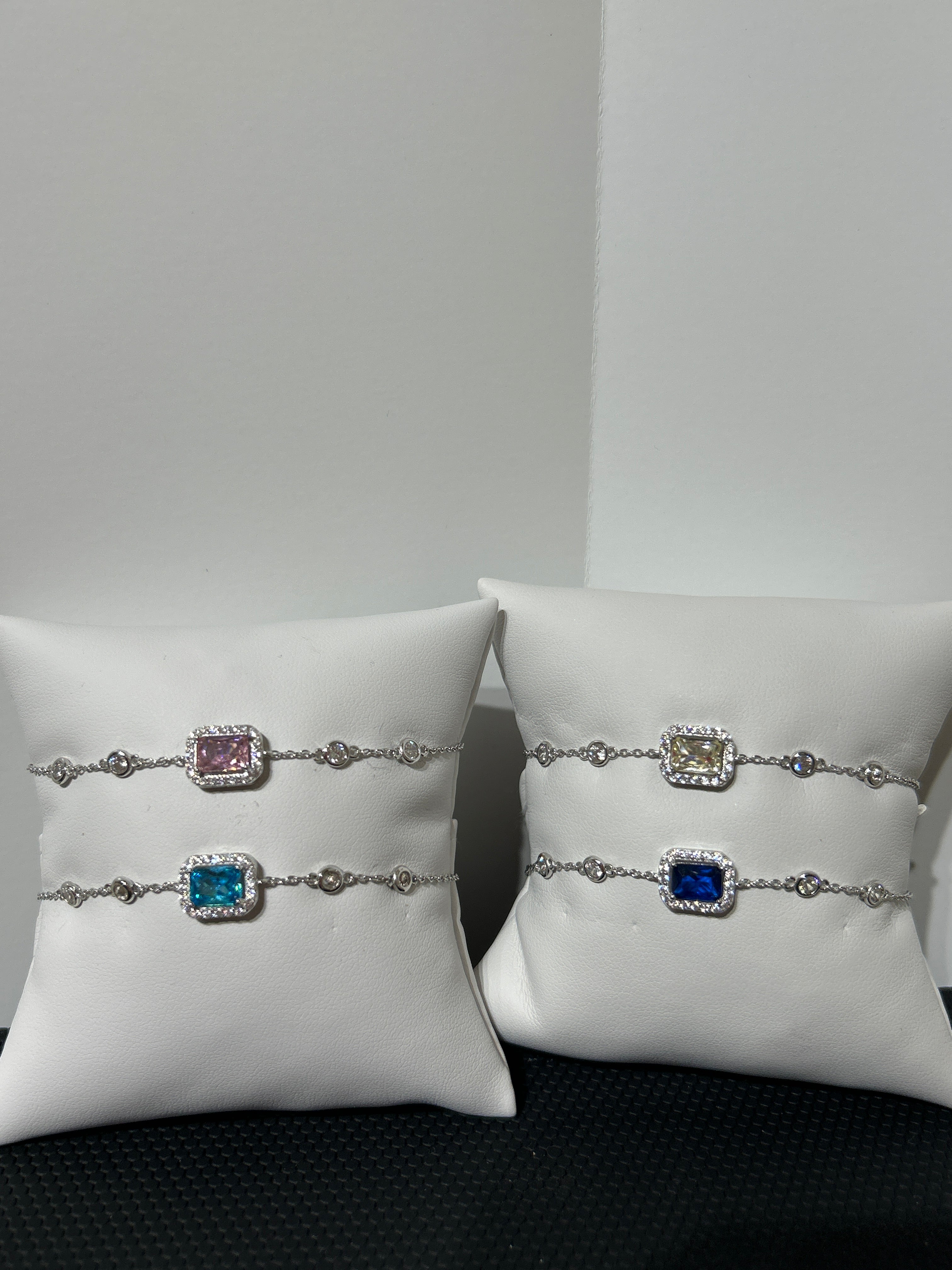 Sterling Silver Diamond by the yard Bracelet