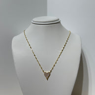 Sterling silver heart necklace