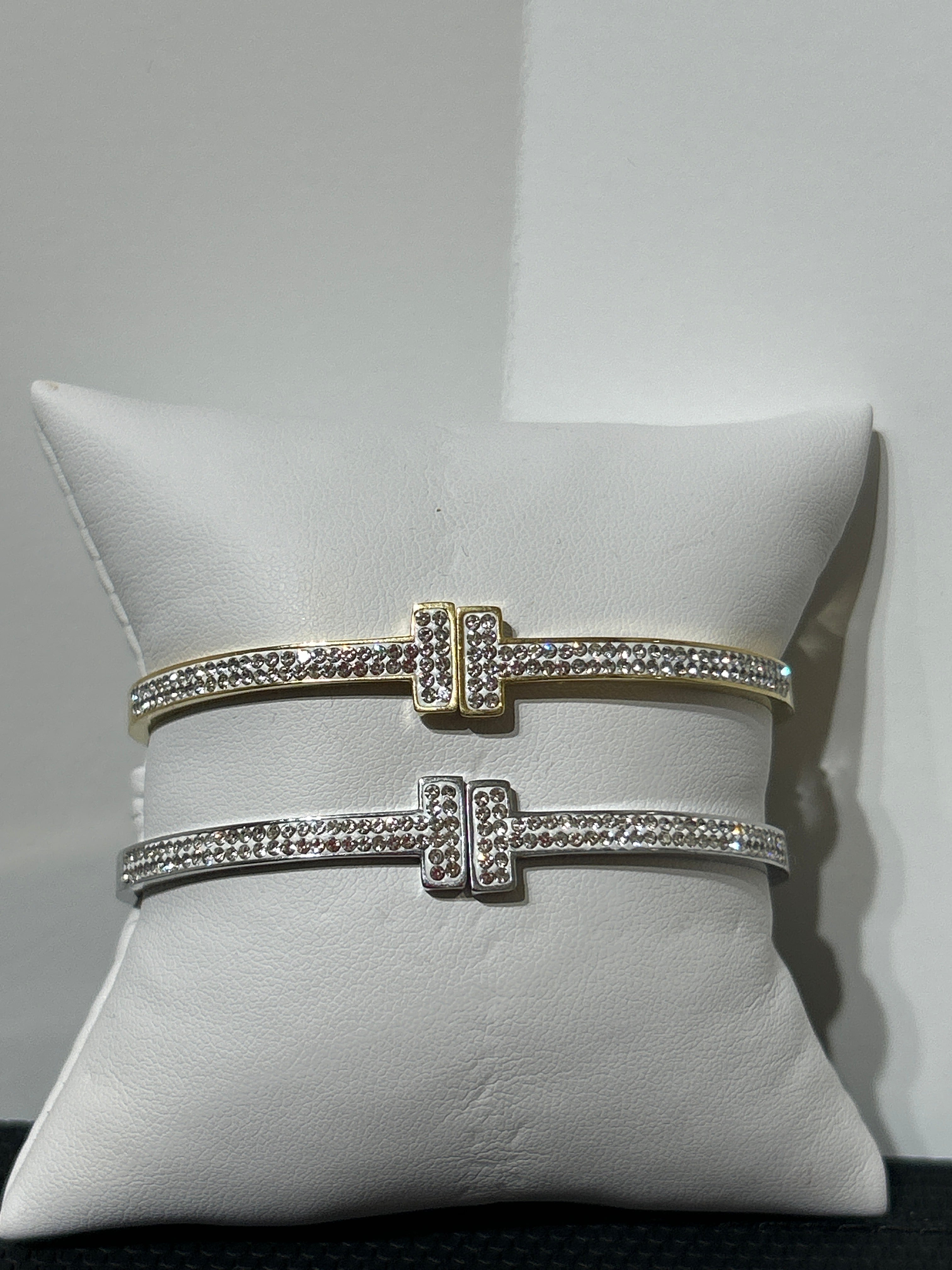 Stainless Steel Pavé Bracelet