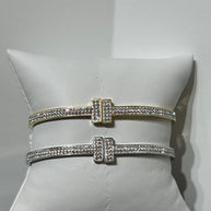 Stainless Steel Pavé Bracelet