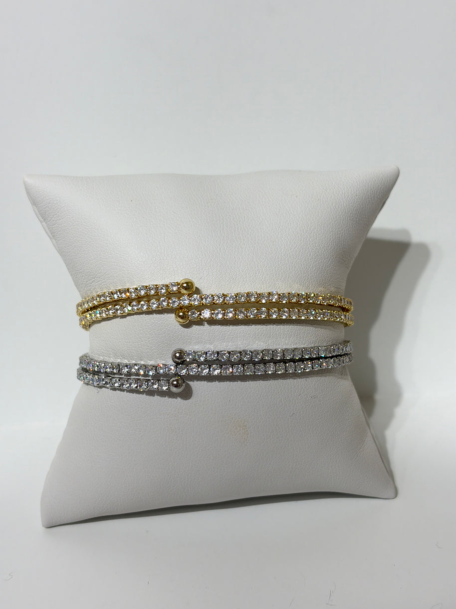 Double Wrap Tennis Bracelet