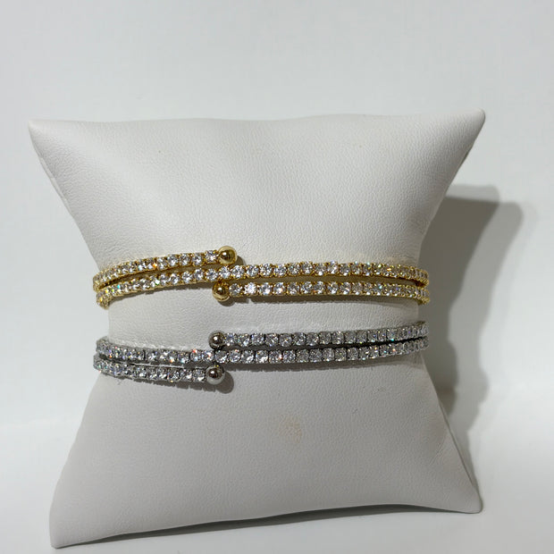 Double Wrap Tennis Bracelet