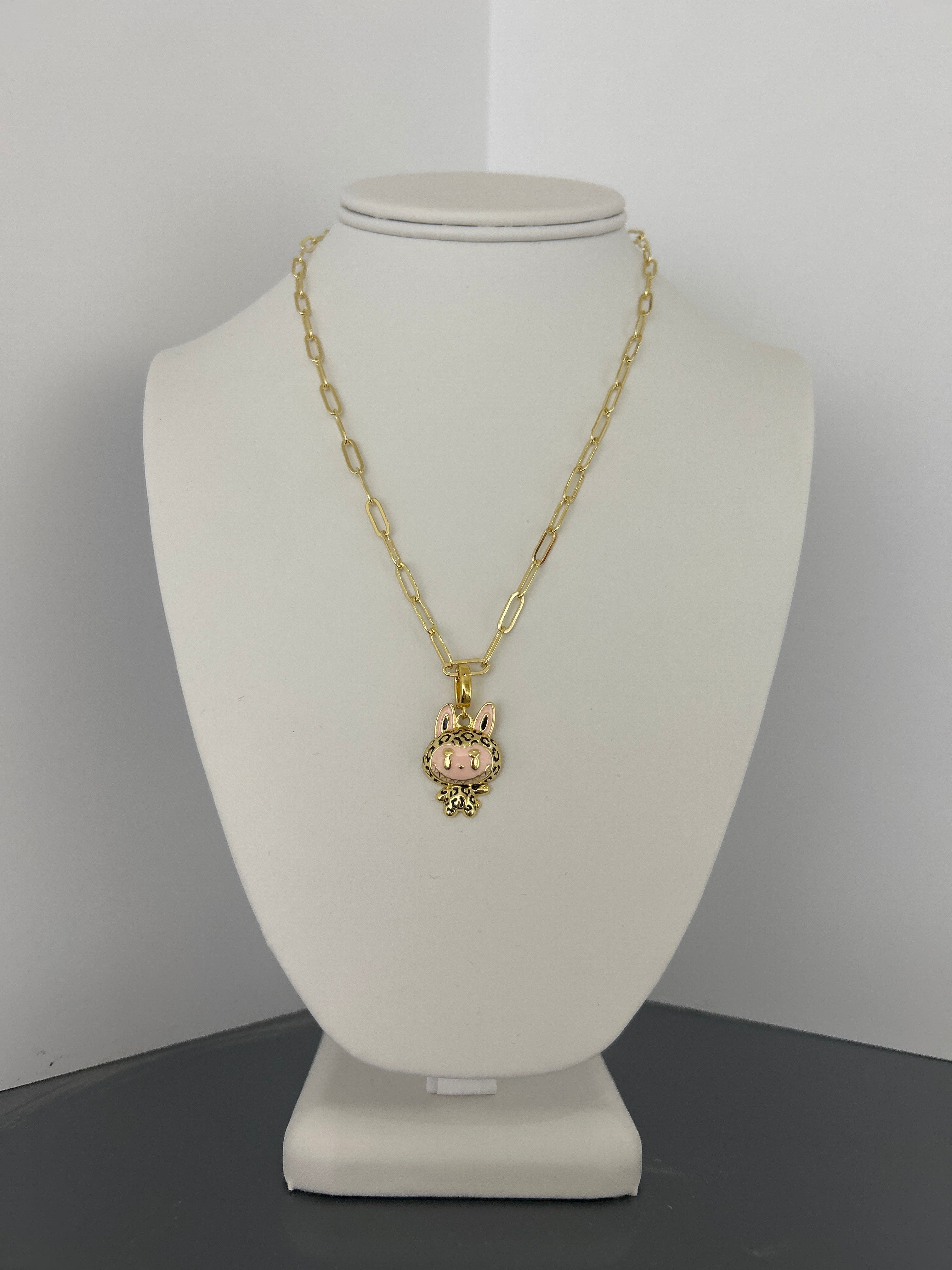 Labubu charm necklace