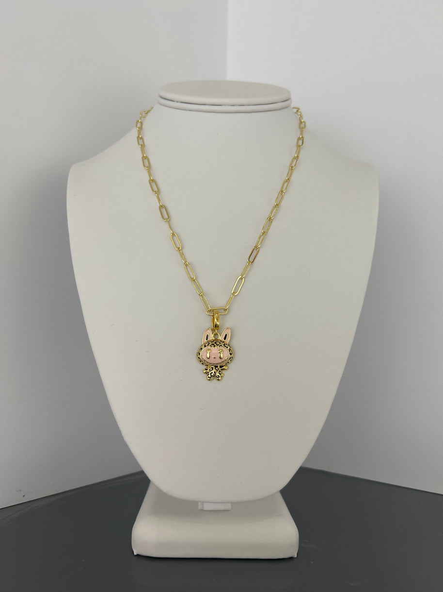 Labubu charm necklace