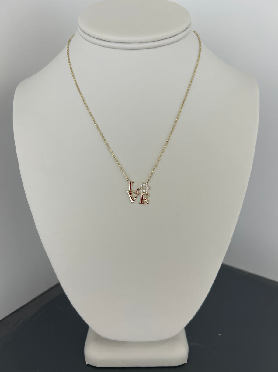 Sterling silver love necklace