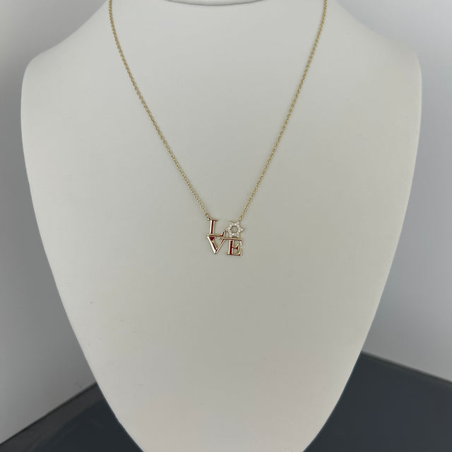 Sterling silver love necklace