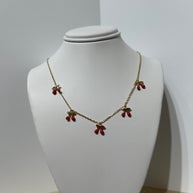 Sterling Silver Cherry Necklace